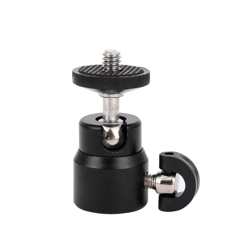 Mini 1/4 "360 xoay bóng đầu tiên Tripod DSLR Ballhead điện cho máy ảnh