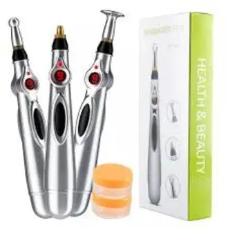 Electric Acupunture Pen Pijat Laser Therapy Meridian Refleksi Pena Alat Akupuntur Terapi DF-618 MASSAGER PEN + GEL