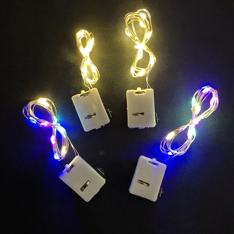 Lampu LED string kawat dengan baterai