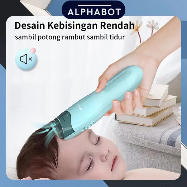 ENSSU Hair Clipper Baby Dengan Kemampuan Menyedot seperti Vacuum Cleaner (Tahan Air) Elektrik Cukur Bayi ES823E