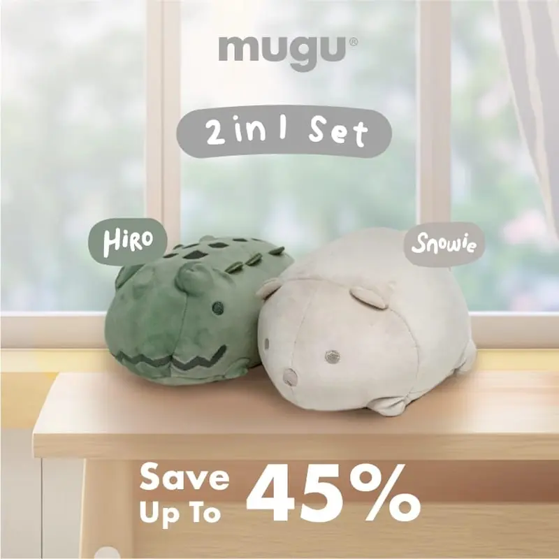 Mooimom x mugu Mainan Bayi Boneka Karakter | Mugu Stuffed Doll 1