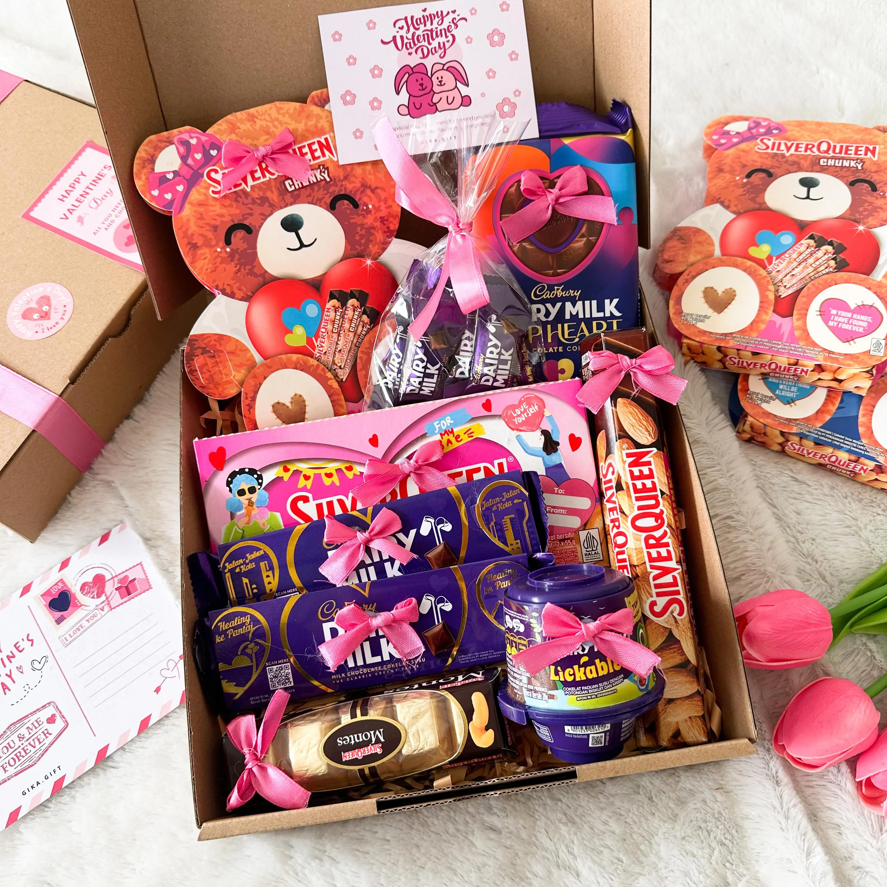 HAMPERS VALENTINE/ KADO VALENTINE/ HADIAH VALENTINE/ HAMPERS COKELAT VALENTINE