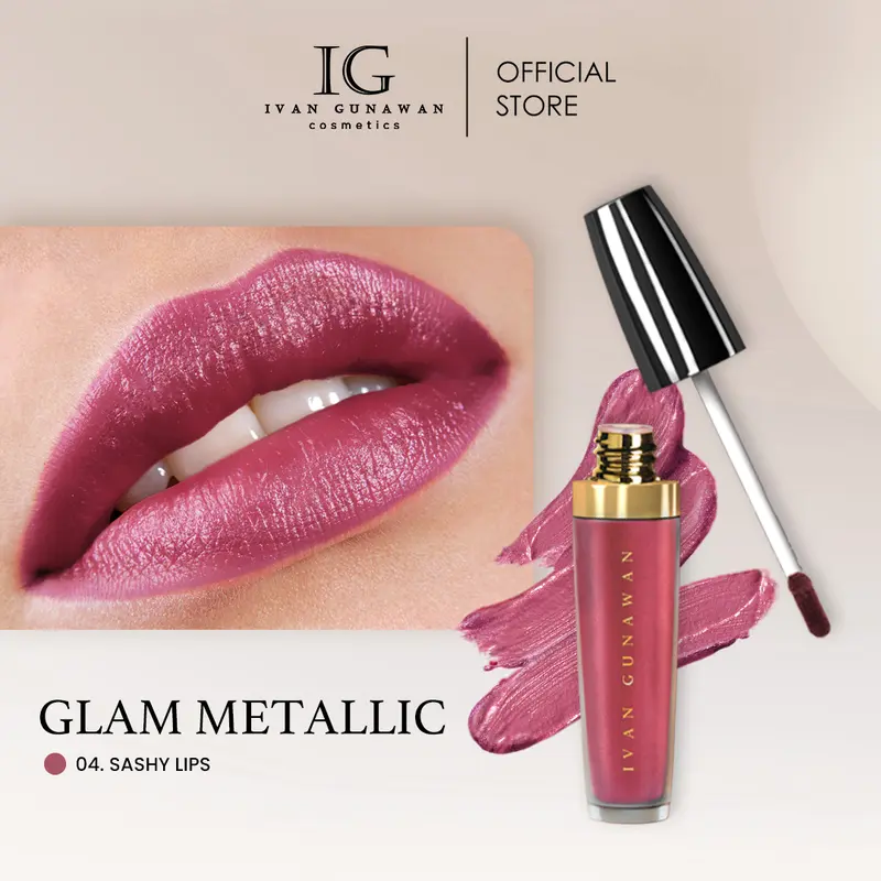 Ivan Gunawan Cosmetics Glam Metallic Lip Cream Matte Finish Membuatmu Tampil Classy & Standout 4