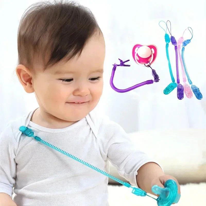 Baby Pacifier Clip Pacifier Chain Tractile Spring Coil Pacifier ...
