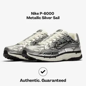Nike P-6000 Metallic Silver Sail ( UNISEX )