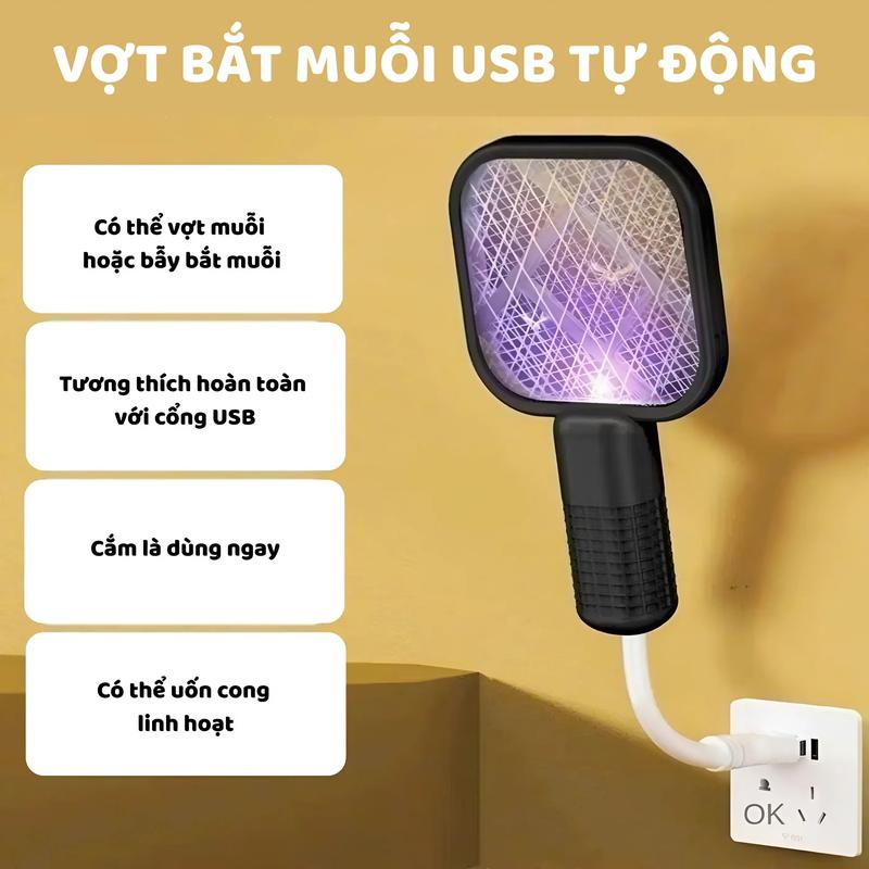 VỢT BẮT MUỖI ĐIỆN USB NHỎ GỌN – AN TOÀN, HIỆU QUẢ, DỄ SỬ DỤNG 3