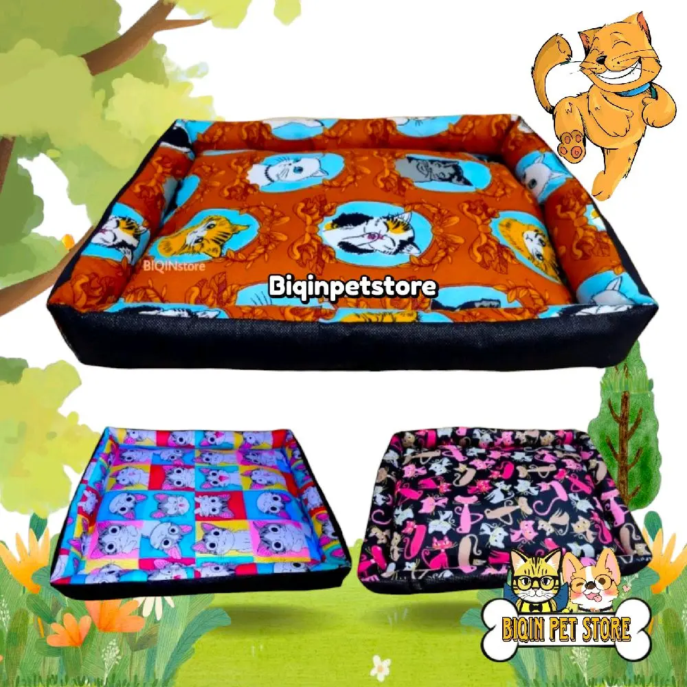 Kasur Kucing Anjing Musang Motif