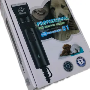 Bourun Alat Cukur Domba Kelinci Anjing S1 dengan 5 Penyetelan Kecepatan 4 Sisir Suara Halus Cocok untuk Cukur Hewan Peliharaan