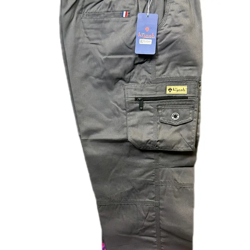 Celana Sirwal Pria premium Original Combed Katun DRIL Lembut Terlaris 89cm Formal Panjang Kerja Hitam Kantor semi Slim Fit Outdoor 2
