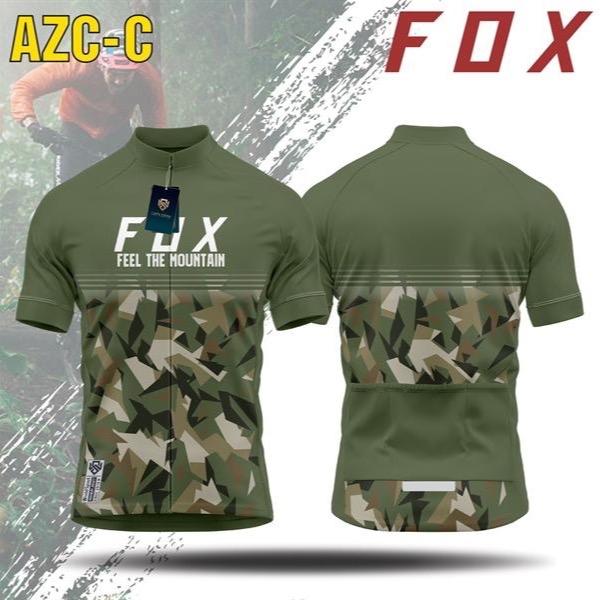  FOX Áo xe đạp đua hoạ tiết camo Chất liệu thun co giãn 4C Đủ size XS đến 4XL AZC-C Feel The Mountain 