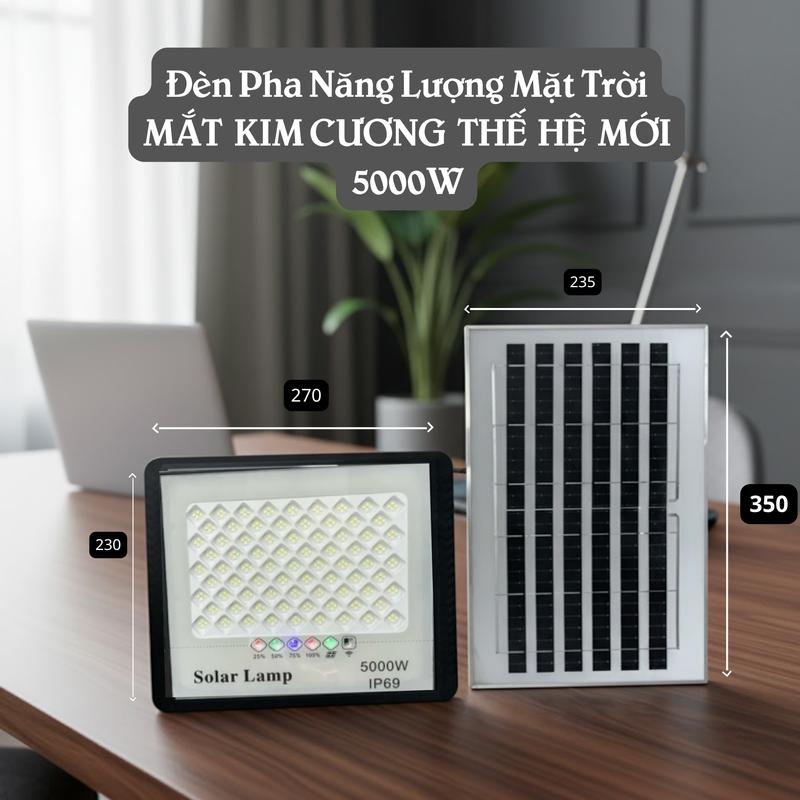  Đèn Năng Lượng Mặt Trời Mắt Ngọc 5000W - Sáng Tỏ Mọi Góc Phố Bất Chấp Thời Tiết 