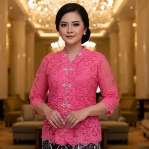 Blus Wanita Model Kartini Payet Lapis Furing.