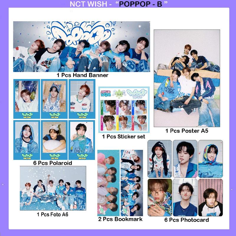NCT WISH POPPOP fankit set photocard Shop Tokopedia