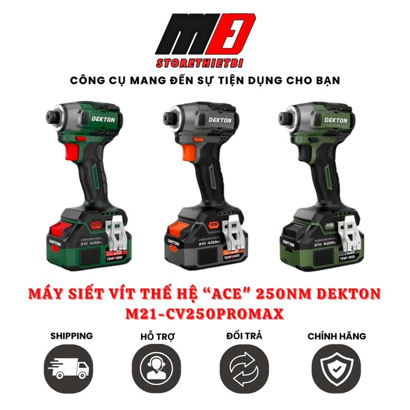 (Bản mới nhất) Máy Siết Vít 250Nm Dekton M21-CV250Promax - M21-CV250Pro