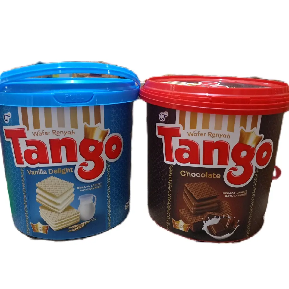 Tango wafer kemasan jar rasa chocolate/vanilla Delight