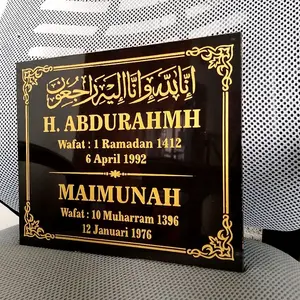 BATU NISAN GRANIT / KRAMIK 25X20 CM_hanya lempengan