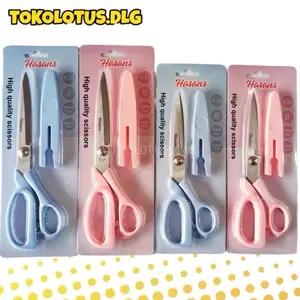 Gunting Kain Hasans 8" dan 9" dengan Tutup Pengaman (tidak bisa req warna)