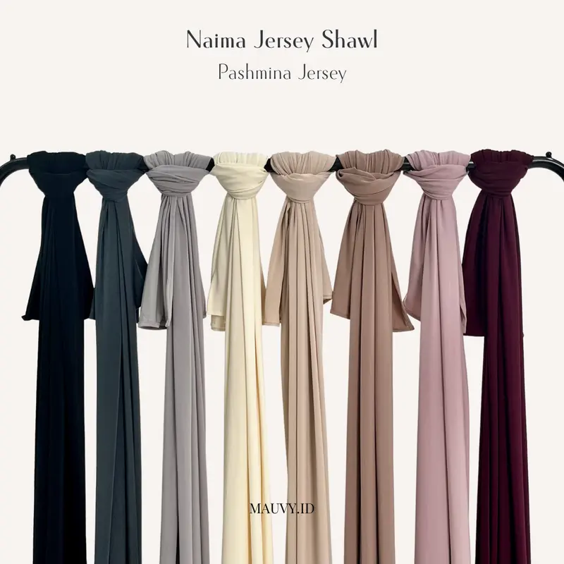 MAUVY — Naima Jersey Shawl (Pashmina Jersey) 0