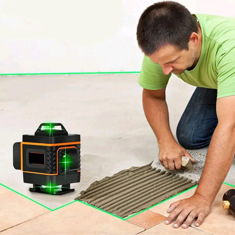 Taffware Mesin Self Leveling 16 Line Green Laser 4D with Remote - LD-515  / Taffware Hilda Mesin Laser Leveling 3
