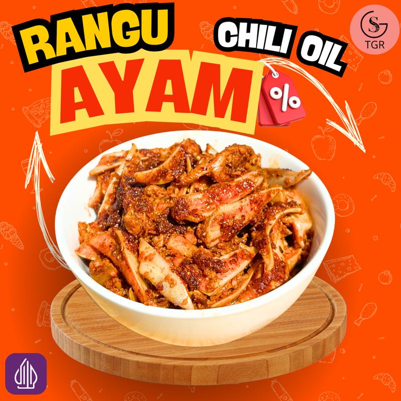 Tulang Muda Ayam Rangu Kriuk Chili Oil 80 gr Pedas Nampol Lauk Makan Campur Nasi Cocoa Untuk Traveliing 0