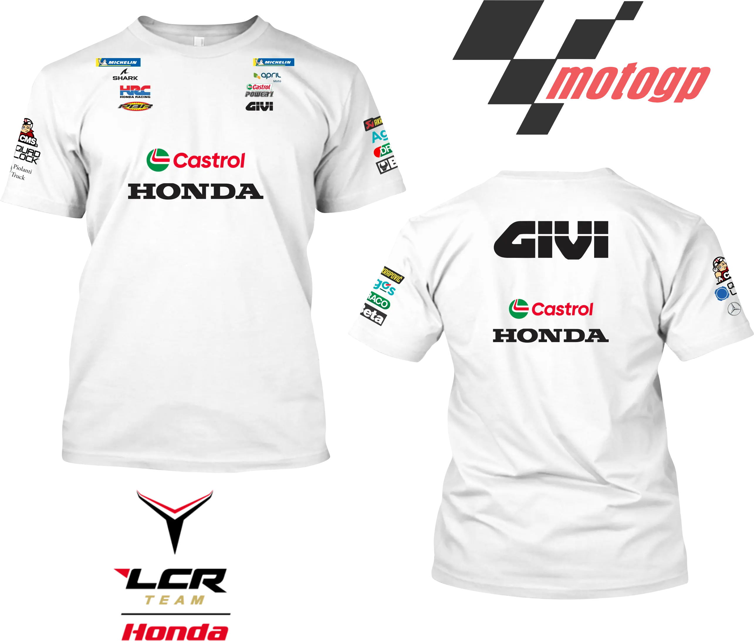 Kaos Team MOTOGP Team honda LCR LIVERY 2025  • Bahan Kain Cotton Combed 24s