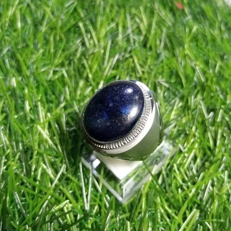 cincin Blue Kiyanit Ruby blue sapphire red Garnet &memo (200k) (khusus live) 2