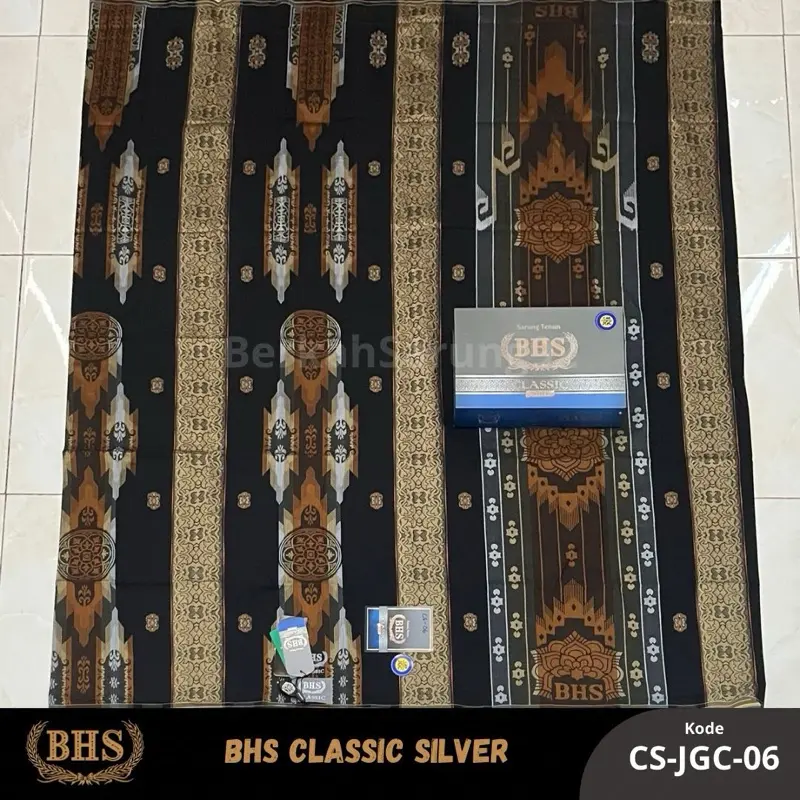 BHS CLASSIC MOTIF JGN JGC DKA DKCMIX GRADE SILVER LENGKAP BOX 100% ORIGINAL BHS BISA COD Sarung Muslim