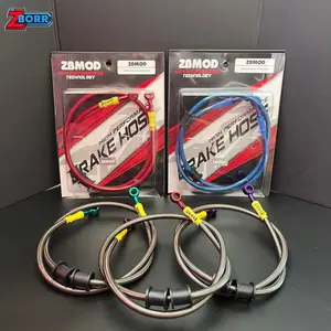 Selang Rem ZBMOD 35inch/90cm. Konektor Warna Warni High Performance Universal