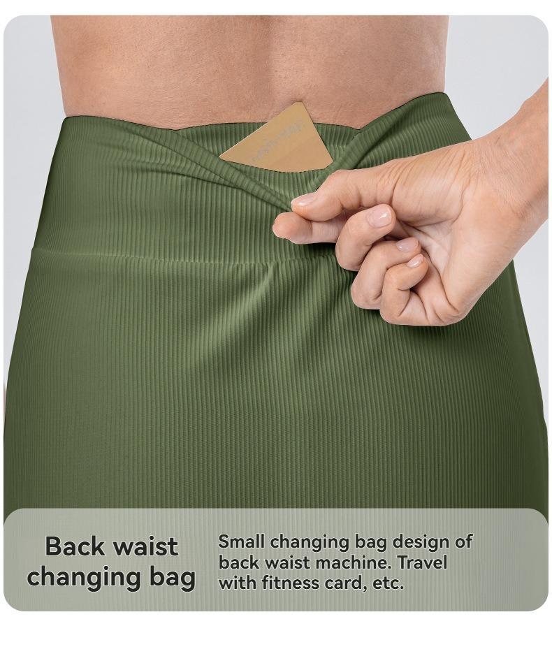 Product Introduction of JUM Tight stretch tennis skirt anti-slip High waisted sports Yoga fitness golf short culottes pocket  tennis miniskirt alix earle 11