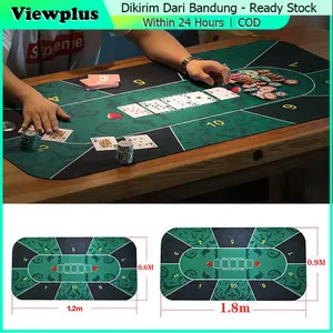 Karpet Playing Mat Table Cloth Texas Holdem Poker Baccarat Blackjack Sic Bo 180cm x 90cm/120cm x 60cm