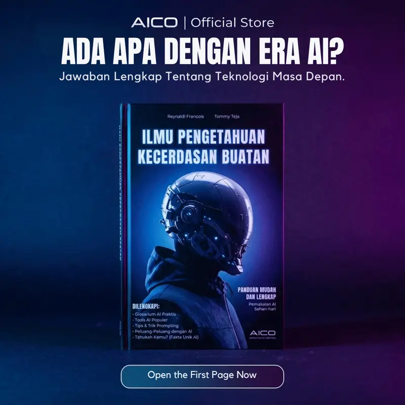 AICO -  Buku Ilmu Pengetahuan Kecerdasan Buatan (IPKB) Panduan AI, Buku ChatGPT, & Tools Masa Depan - Praktis untuk Semua Kalangan