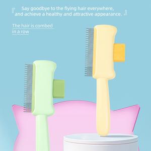 Sikat Rambut Kucing & Anjing, Penanggal Bulu Haiwan Peliharaan Ajaib, Sikat Jarum Pembuka Simpul, Sesuai untuk Kucing Berambut Panjang dan Nipis