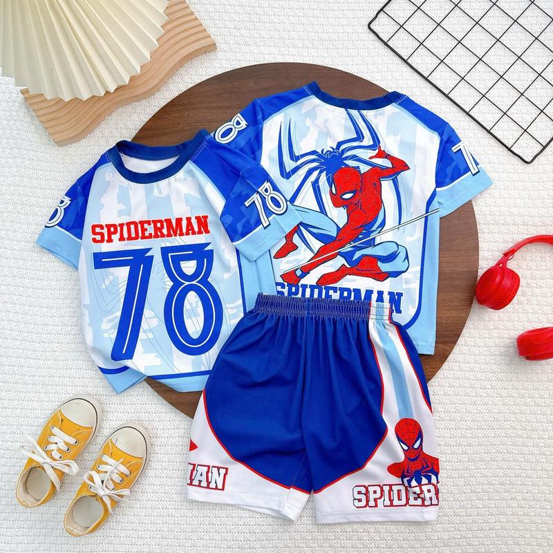 [G19] Bộ quần áo bé trai chất thun lạnh 3d in họa tiết hoạt hình cho bé mặc ở nhà