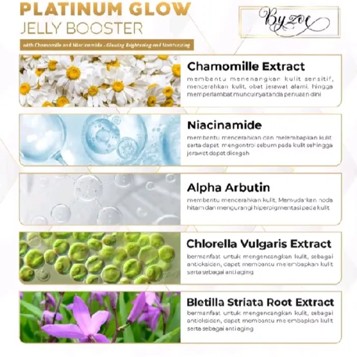 [OFFICIAL] Ready Stock! Byzoe Platinum Glow Jelly Booster Glowing 2