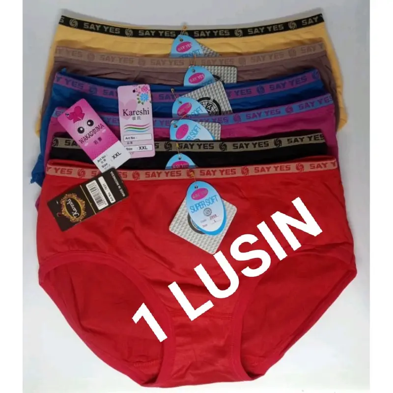 12 pcs/KARESHI_STAR/Celana Dalam Wanita Lusinan Super Soft 2908 0