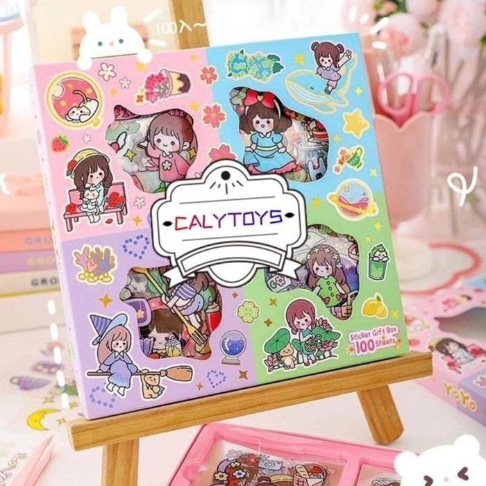 Gambar 100 Lembar Stiker Waterproof Sticker Tumblr Lucu Kartun Korea Dekorasi SNI dari CALYTOYS Kota Administrasi Jakarta Pusat Tokopedia