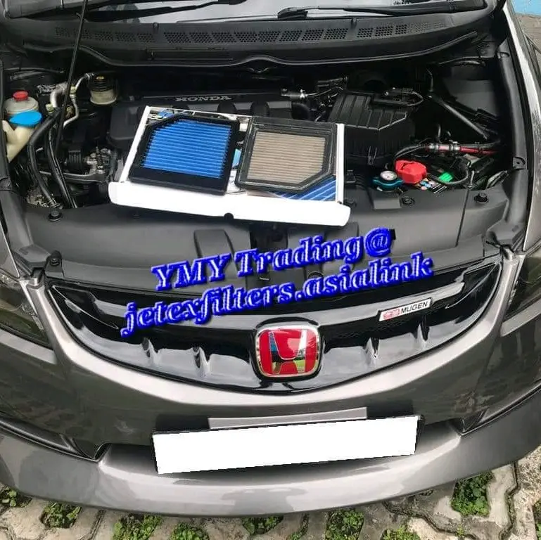 Jetex TUV proven high flow performance Drop in air filter for Honda Civic FD model