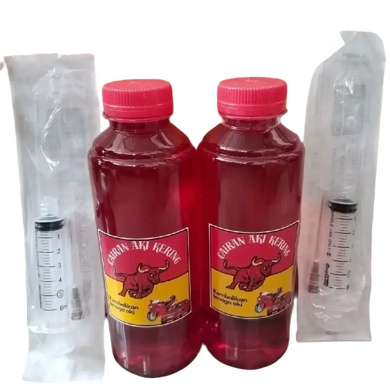 air aki kering buat nambah aki yang lemah dan drop. 2 pasang 0