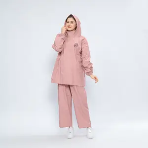 Jas Hujan Hoodie Rainpro Raincoat Terbaik Pria Wanita Anti Rembes Baju Celana Trendy
