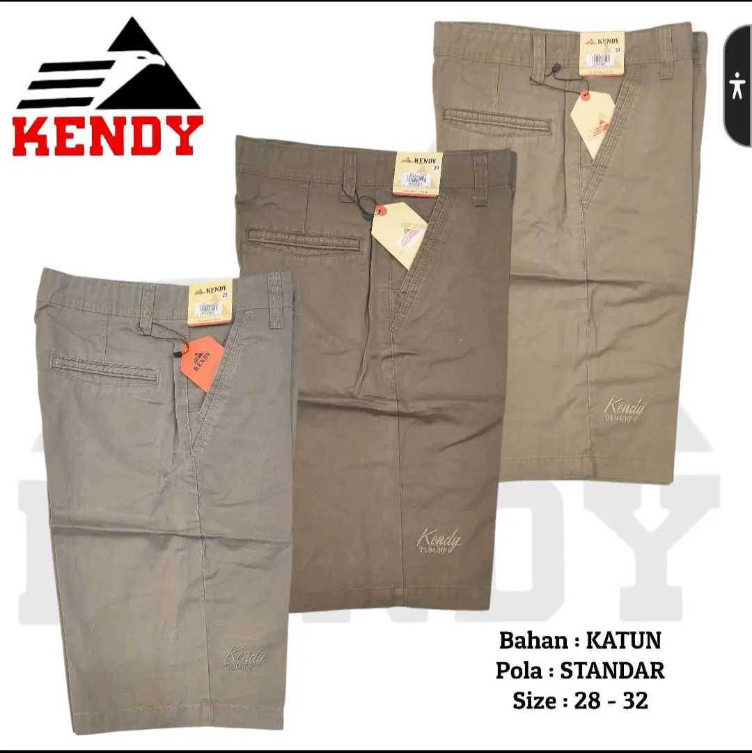 Celana katun pendek KENDY premium Casual Pria Santai Dewasa Cowok Lembut