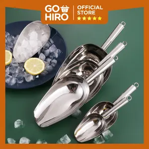 Sendok Sekop bahan Stainless Steel / Sendok es batu / Sendok Tepung / Sendok Es Batu Stainless Steel