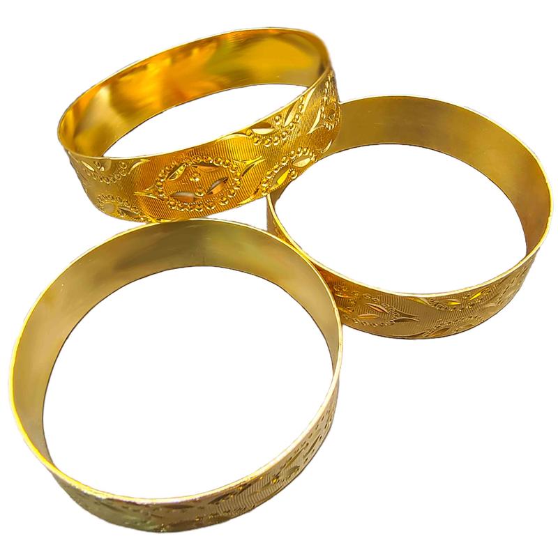 Product Introduction of Wholesale Pakistan Bracelet Jewelry Simple Design 18k Gold Plated Vietnam Bridal Wedding Gypsophila Copper Bangle For Women 27