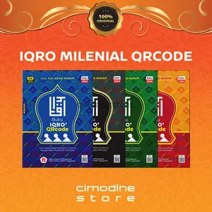 (TANPA LATIN) IQRO' / IQRA Milenial QR Code 2024 | Full Colour Lengkap (Jilid 1-6) Scan Barcode | Al Qosbah