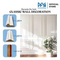 Gambar List Plafon PVC Putih 3M  – Anti Air & Anti Rayap, Border Moulding Minimalis, Ringan Kuat, Mudah Pasang, Cocok untuk Finishing Plafon & Dekorasi Dinding - JM, 03 3 Meter dari Dafanyang Home Interior Kota Administrasi Jakarta Utara 3 Tokopedia