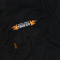 Gambar Troy Company Work Shirt Workwear Black Inferno Mechanics - Kemeja Kerja Workshirt Hitam WSD 3049 - L dari Troy Company Kab. Sleman 4 Tokopedia