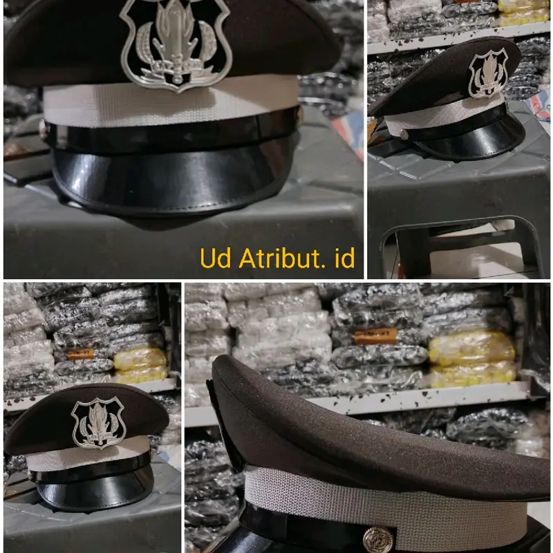 Topi pet satpam terbaru logo putih 2
