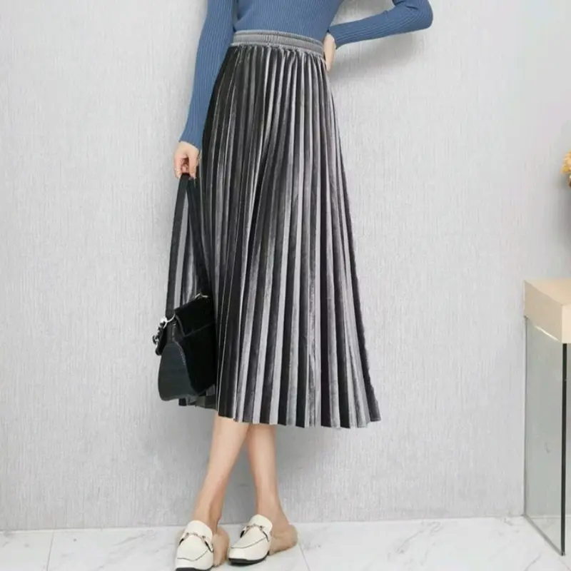 Rok bludru 7/8.rok plisket bludru tebal 7/8 premium 7