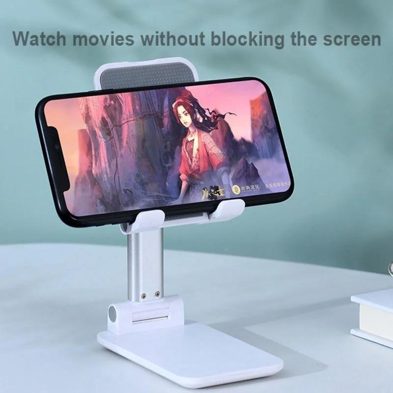 Product Introduction of Full Metal 360 Degree Rotating Cell Phone Holder - Foldable Extension Support Table Mobile Adjustable Cell Phone Holder 6