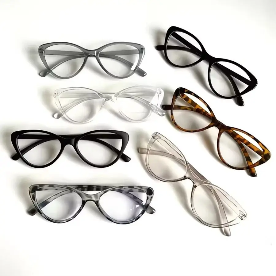 Kacamata Wanita Frame Cat Eye Lensa Anti Radiasi Korea Fashion