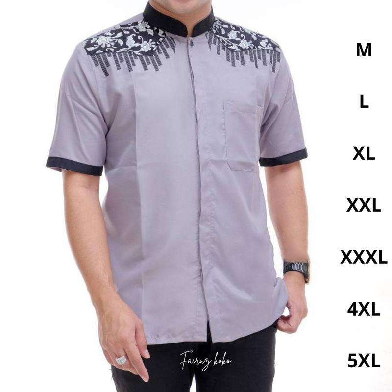 koko jumbo big size terbaru koko bordir M L XL XXL XXXL XXXXL XXXXXL Navy 0